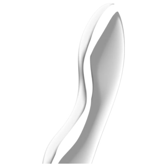 Satisfyer Cosmic Crest 2 - dildo anale acciaio ondulato - argento