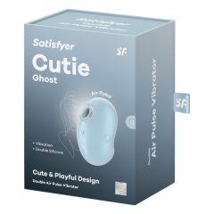   Satisfyer Cutie Ghost - Stimolatore Clitorideo Ricaricabile a Onde d'Aria (Blu)