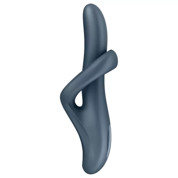 Satisfyer Heat Flex 4 - vibratore rabbit riscaldante - silicone grigio