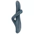 Satisfyer Heat Flex 4 - vibratore rabbit riscaldante - silicone grigio