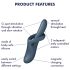 Satisfyer Heat Flex 4 - Vibratore riscaldante con braccio stimolante (grigio)