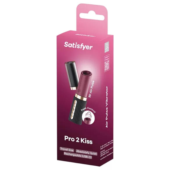 Satisfyer Deep Kiss - vibratore clitorideo a impulsi d’aria - nero