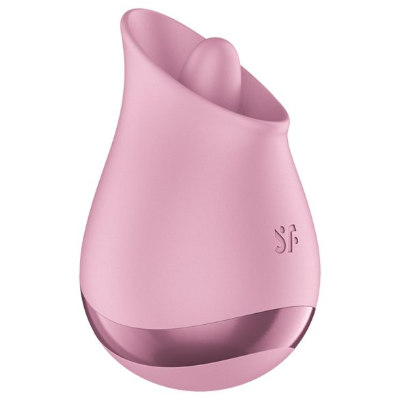 Satisfyer - vibratore clitorideo lingua - silicone rosa