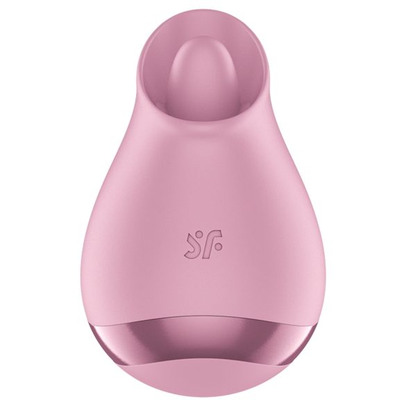 Satisfyer - vibratore clitorideo lingua - silicone rosa