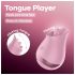 Satisfyer - vibratore clitorideo lingua - silicone rosa