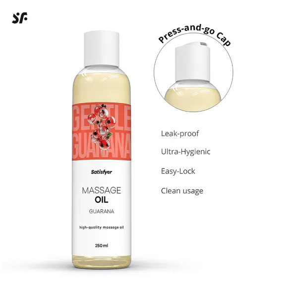 Satisfyer - olio da massaggio stimolante al guaranà - 250ml