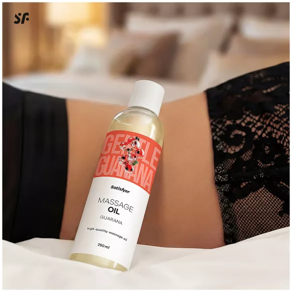 Satisfyer - olio da massaggio stimolante al guaranà - 250ml