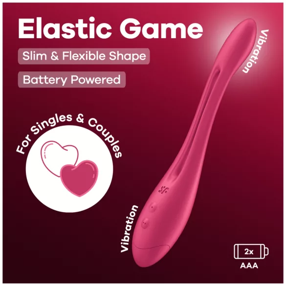 Satisfyer - Vibratore Coppia Flessibile - Silicone Rosa