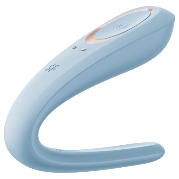 Satisfyer Double Classic - vibratore di coppia (blu)