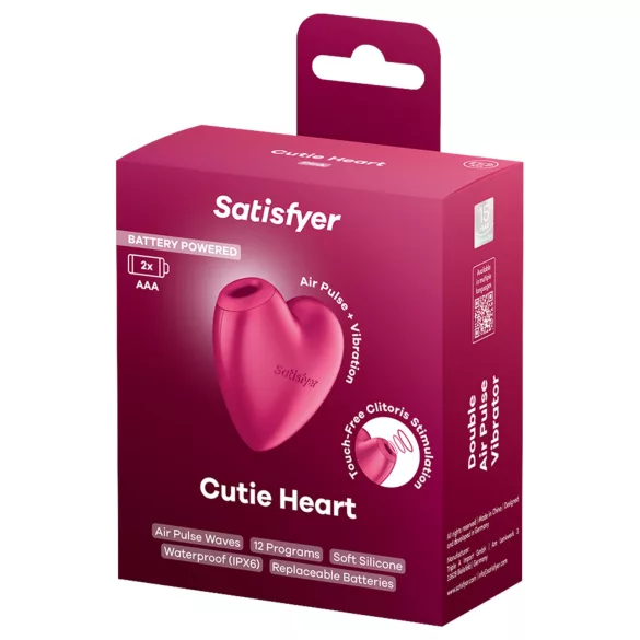 Satisfyer Cutie Heart - stimolatore clitorideo a onde d’aria - rosa