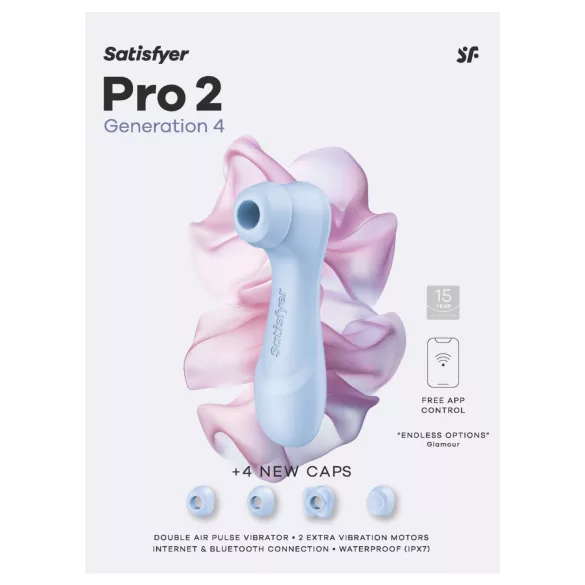 Satisfyer Pro 2 Generation 4 - stimolatore clitorideo ad onde d’aria (blu)