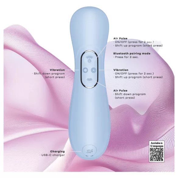 Satisfyer Pro 2 Generation 4 - stimolatore clitorideo ad onde d’aria (blu)