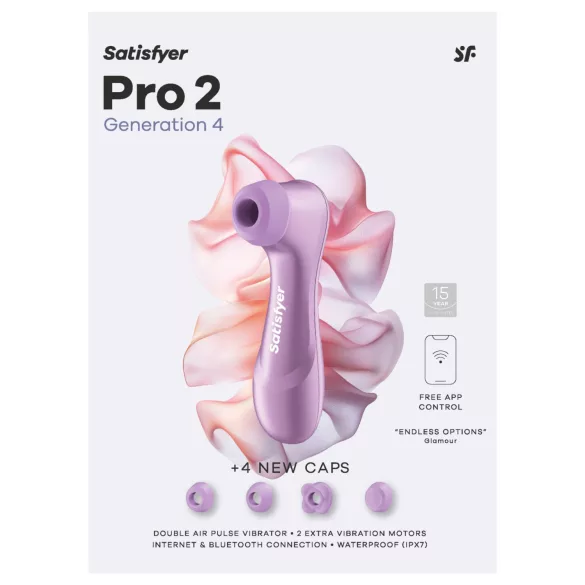 Satisfyer Pro 2 Generation 4 - stimolatore clitorideo a onde d’aria (viola)