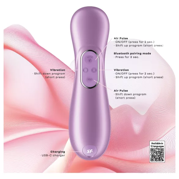 Satisfyer Pro 2 Generation 4 - stimolatore clitorideo a onde d’aria (viola)