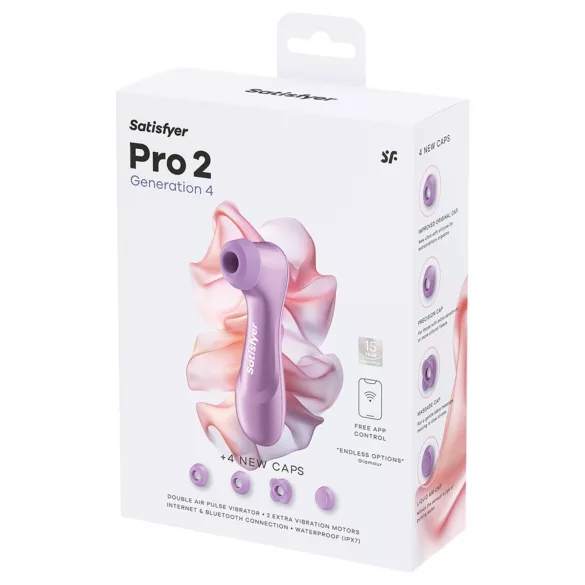 Satisfyer Pro 2 Generation 4 - stimolatore clitorideo a onde d’aria (viola)