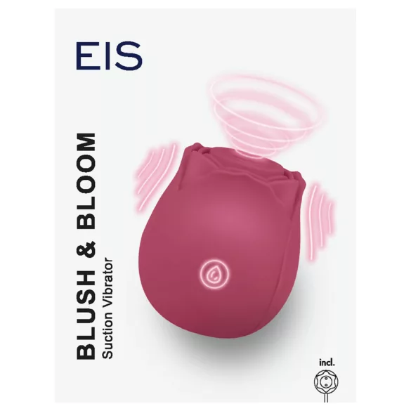 EIS Blush&Bloom - vibratore succhiante e vibrante (rosso)