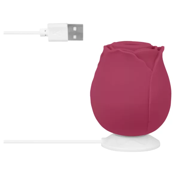 EIS Blush&Bloom - vibratore succhiante e vibrante - silicone rosso
