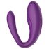 Mrow - vibratore doppio impermeabile a 3 motori, ricaricabile (viola)