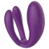 Mrow - vibratore di coppia ricaricabile impermeabile 3 motori viola
