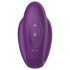 Mrow - vibratore doppio impermeabile a 3 motori, ricaricabile (viola)