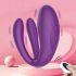 Mrow - vibratore doppio impermeabile a 3 motori, ricaricabile (viola)
