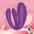 Mrow - vibratore di coppia ricaricabile impermeabile 3 motori viola