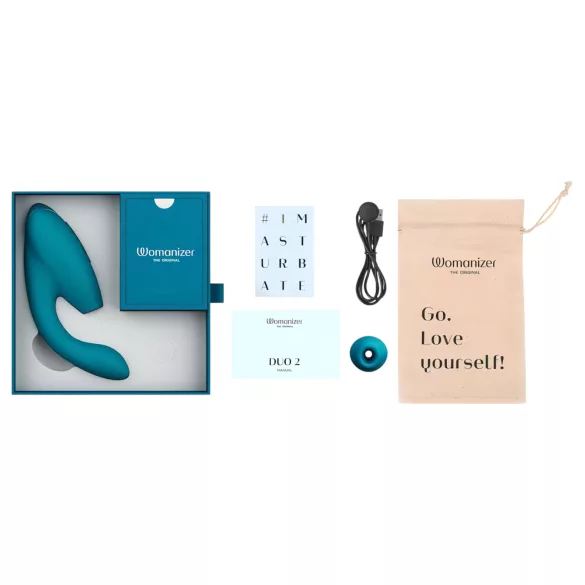 Womanizer Duo 2 - vibratore doppia stimolazione punto G e clitoride - verde