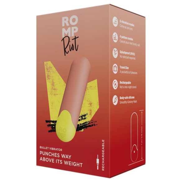 ROMP Riot - mini vibratore (arancione)