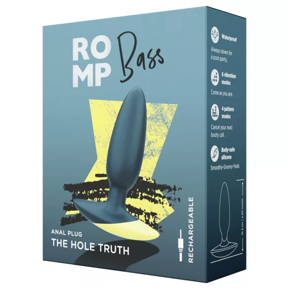 ROMP Bass - vibratore anale - silicone verde