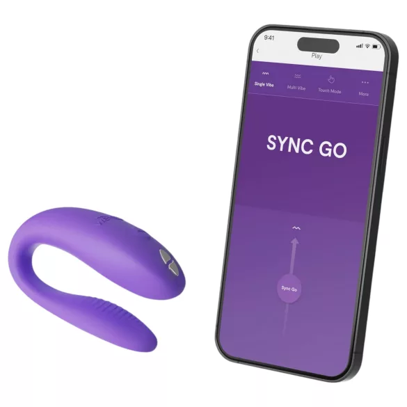 We-Vibe Sync Go - vibratore coppia ricaricabile - controllo app - viola