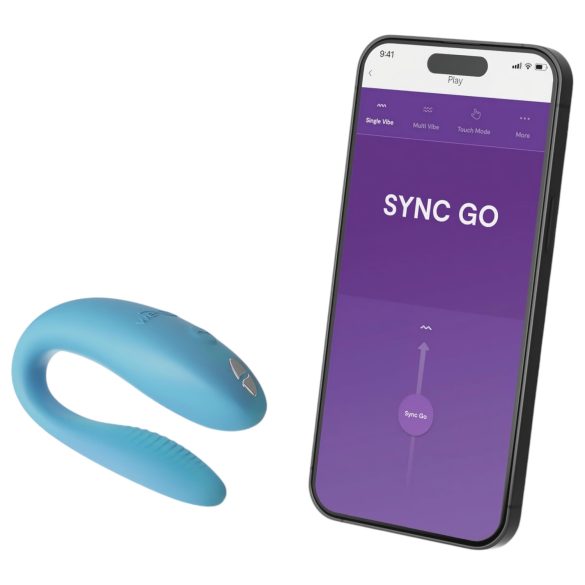 We-Vibe Sync Go - vibratore coppia ricaricabile con app - turchese
