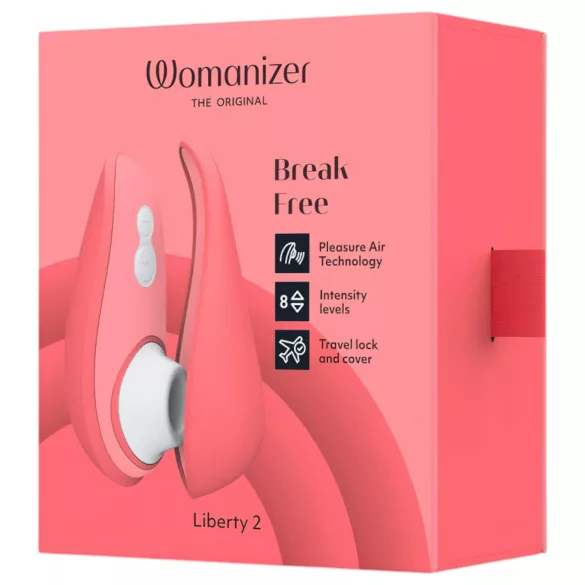 Womanizer Liberty 2 - stimolatore clitorideo a onde d’aria ricaricabile - rosa