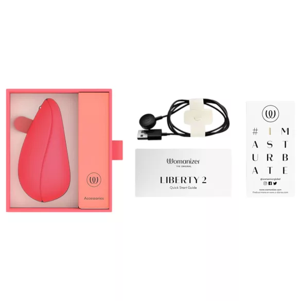 Womanizer Liberty 2 - stimolatore clitorideo a onde d’aria ricaricabile - rosa