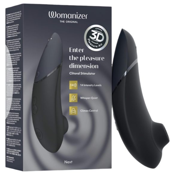 Womanizer Next - stimolatore clitorideo a onde d'aria ricaricabile (nero)