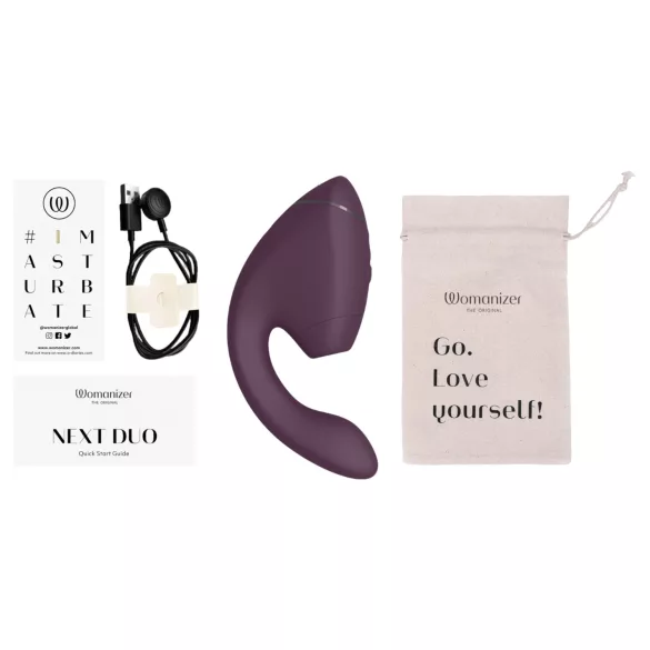 Womanizer Next Duo - vibratore doppia stimolazione punto G e clitoride - lilla