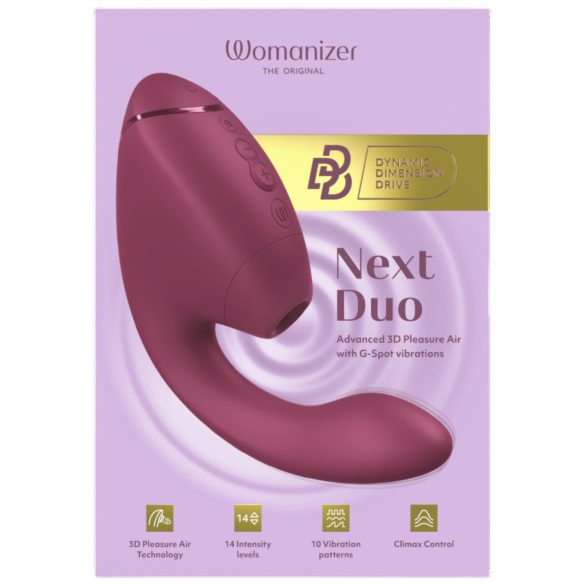 Womanizer Next Duo - vibratore punto G 2 in 1 - rosa