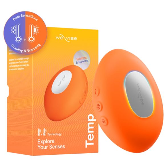 We-Vibe Temp - vibratore stimolante rinfrescante e riscaldante (arancione)