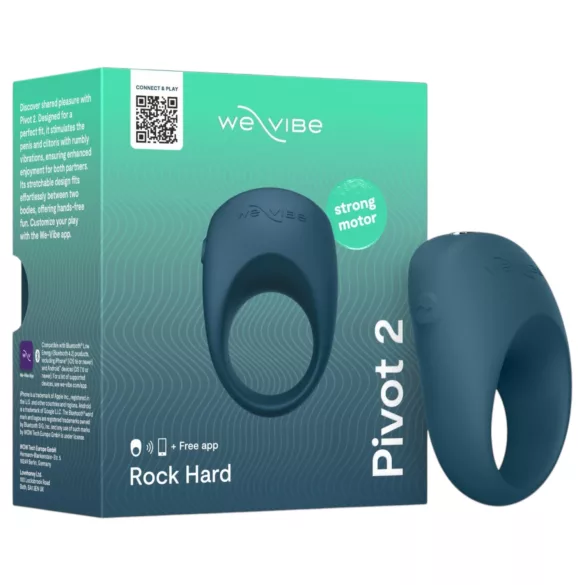 We-Vibe Pivot 2 - Anello vibrante per pene con controllo via app, per uomini (blu)