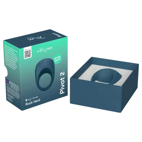 We-Vibe Pivot 2 - anello vibrante per pene intelligente - silicone blu