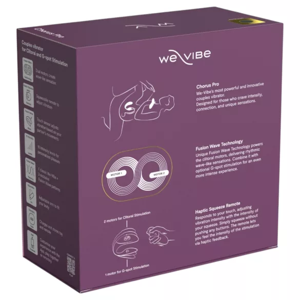We-Vibe Chorus Pro - vibratore di coppia con app e telecomando (nero)