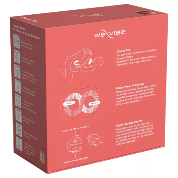 We-Vibe Chorus Pro - vibratore di coppia con app e telecomando (rosa)
