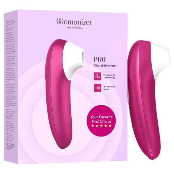 Womanizer Pro - stimolatore clitorideo a onde d’aria - rosa