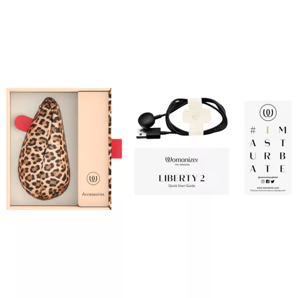 Womanizer Liberty 2 - stimolatore clitorideo a onde d’aria (leopardo)