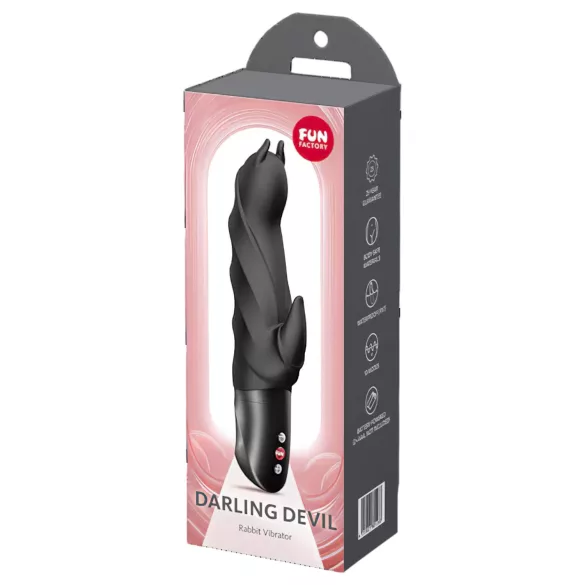 Fun Factory Darling Devil - vibratore con braccio per clitoride (nero)