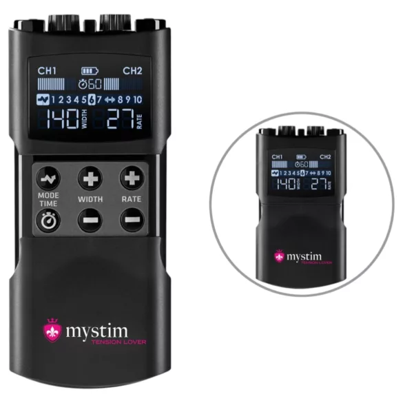 mystim Tension Lover 2 - elettrostimolatore digitale - nero