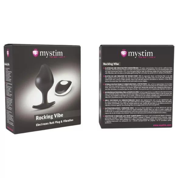 Mystim - vibratore anale elettrico - nero