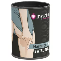   Mystim MasturbaTIN Swirl Girl - masturbatore ondulato - bianco