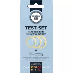   Mister Size Test-Set - confezione di prova di preservativi con metro di misurazione (3 pz)