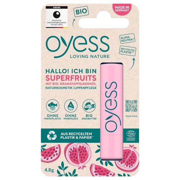 Oyess BIO - Balsamo labbra al gusto di frutta