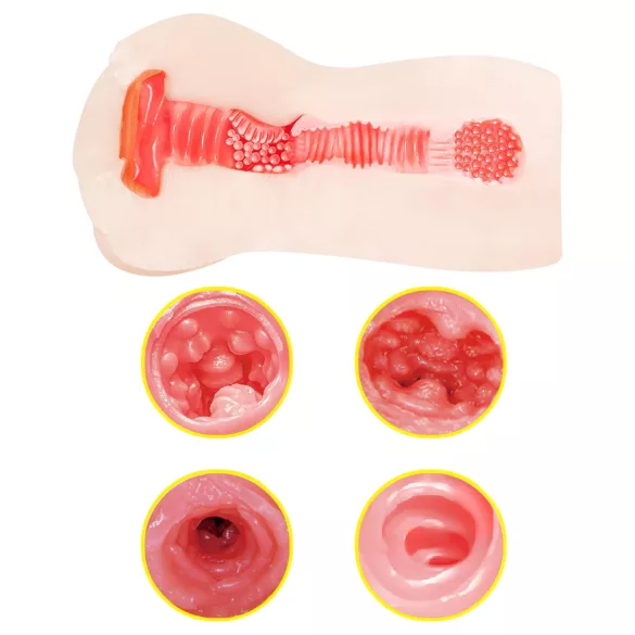 TAMASHII Orgasmo Continuo - masturbatore anime a forma di vagina artificiale (color carne)